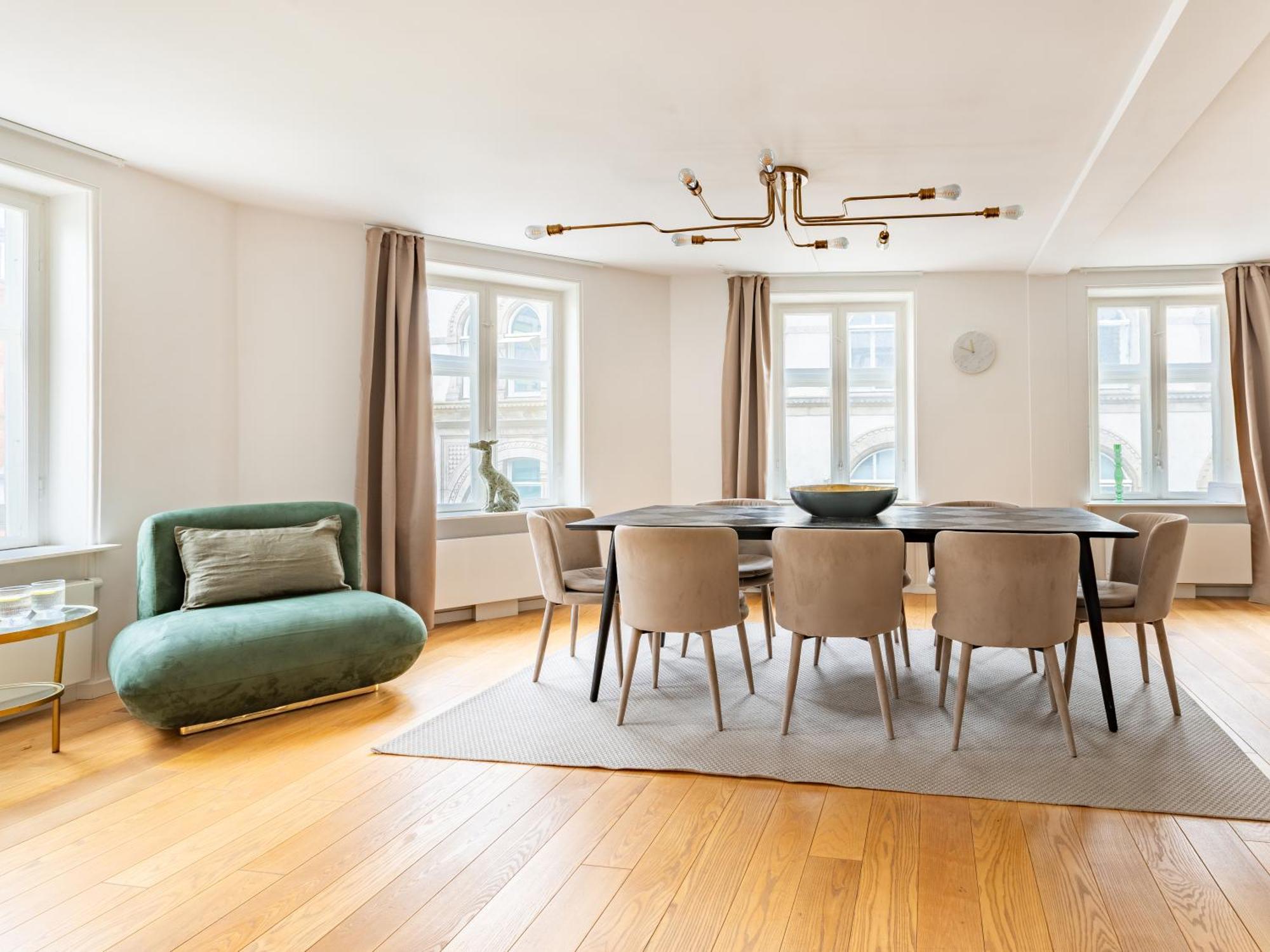 Sanders Regent - Chic Three-Bedroom Apartment Near Central Square 哥本哈根 外观 照片